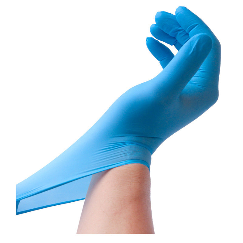 Medizinische blaue Nitrilhandschuhe