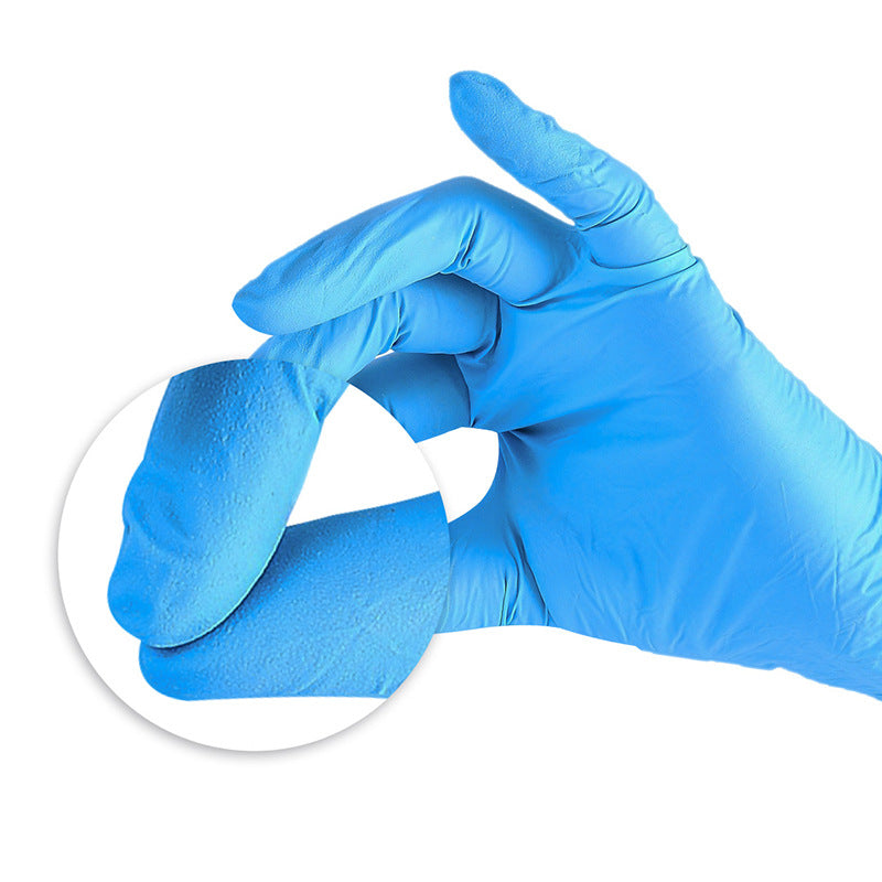 Gants médicaux en nitrile bleu