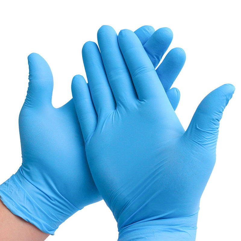 Gants médicaux en nitrile bleu