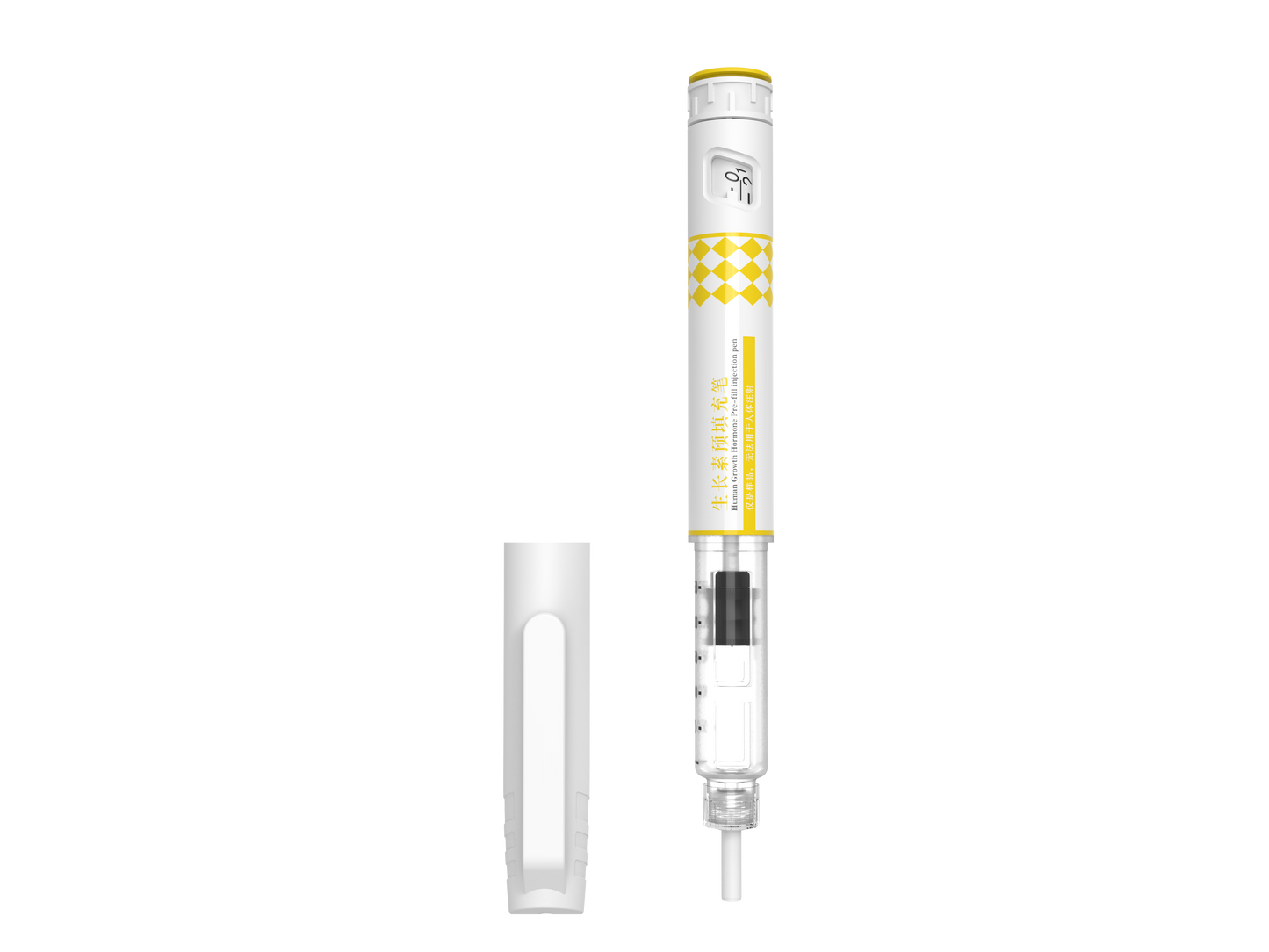 Stylo injecteur jetable pour cartouche en verre de 3 ml